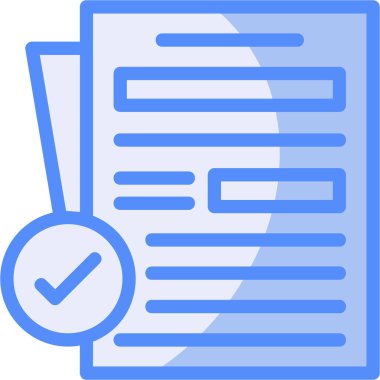 Kontrol listesi. Web simgesi basit illüstrasyon