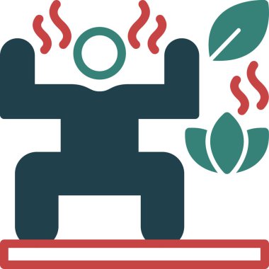 Şöminenin vektör illüstrasyonu