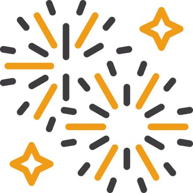 Havai fişek kutlama ikonu