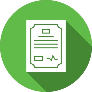 Belge simgesinin vektör illüstrasyonu