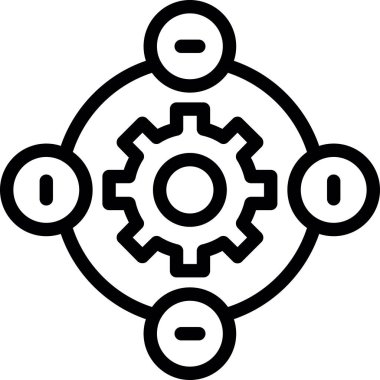 Teçhizat Web simgesi basit illüstrasyon