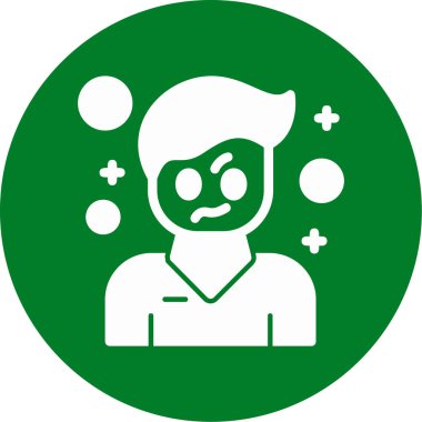 Uzaylı. Web simgesi basit illüstrasyon