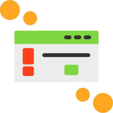 Web tasarım simgesi, vektör illüstrasyonu