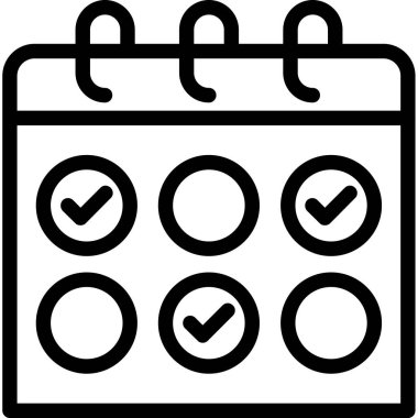 takvim tarihi olay simgesi ana hat biçiminde