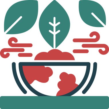 Bitki. Web simgesi basit illüstrasyon