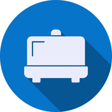 bagaj web simgesi, basit vektör illüstrasyonu