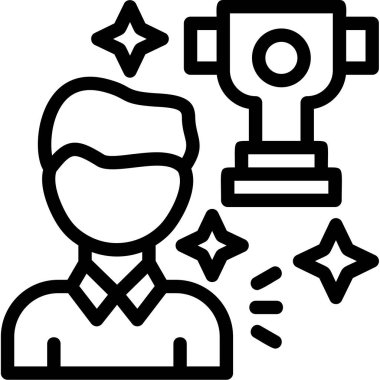 Ödül kupa ikonu ana hatlarıyla