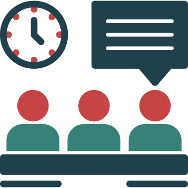 İş insanlarının vektör illüstrasyonu konsept simgesi