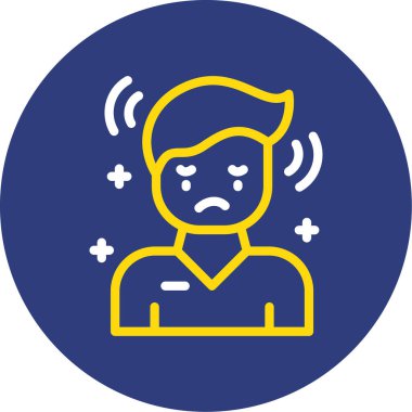 Üzücü. Web simgesi basit illüstrasyon