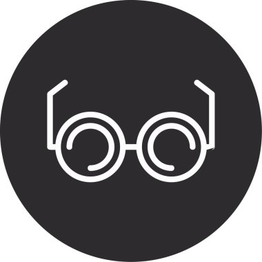 gözlük ikonu vektör illüstrasyonu