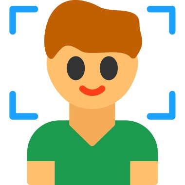 avatar çocuk erkek simgesi düz stil