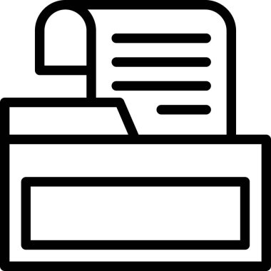 belge simgesi ve vektör tasarımı beyaz arkaplanda izole edildi