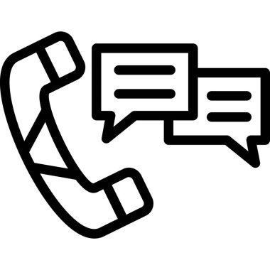 Konuş. Web simgesi basit illüstrasyon