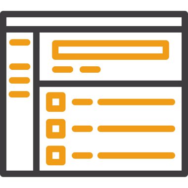 tarayıcı pencere vektör simgesi