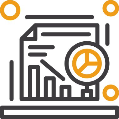 Grafikli bir saatin vektör illüstrasyonu