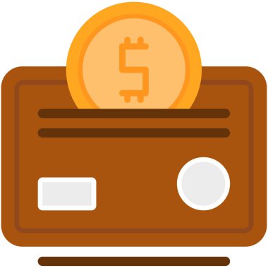 para düz simgesi, vektör illüstrasyonu