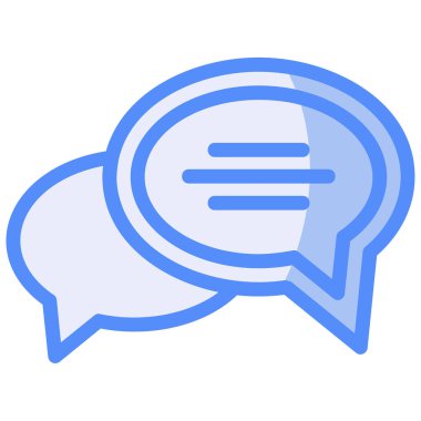 Sohbet mesajı. Basit resimleme