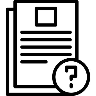 belge simgesi vektör illüstrasyonu