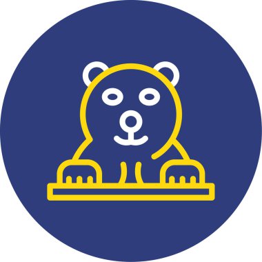 vektör ayı simgesi