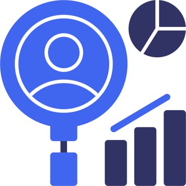 Analiz. Web simgesi basit illüstrasyon