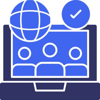 İnternet web tasarım simgesi - taslak biçimi