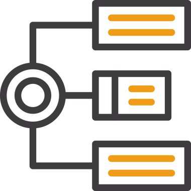veritabanı sunucu simgesi ana hat biçiminde