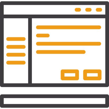 tarayıcı web simgesi basit tasarım