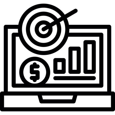 Para için. Web simgesi basit illüstrasyon