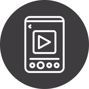 vektör lcd simgesi illüstrasyonu