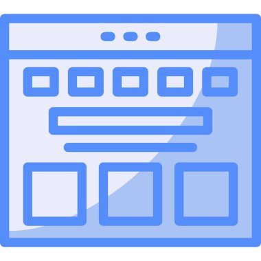 Tarayıcı penceresi internet simgesi - taslak biçimi