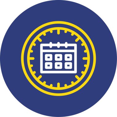 Takvim simgesi vektör illüstrasyonu