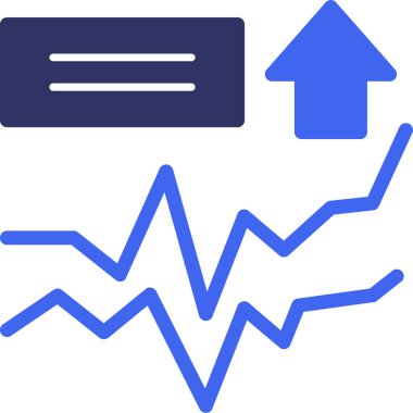 iş grafiği vektör simgesi