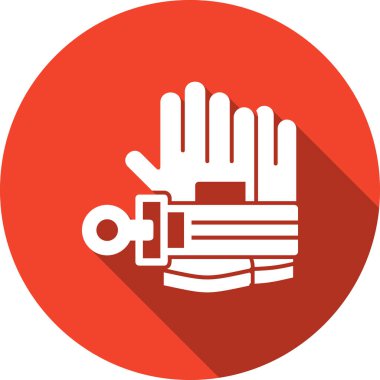 İtfaiyecinin Eldiven Kayışı Kabartma Gölgesi, Vektör Resimleri