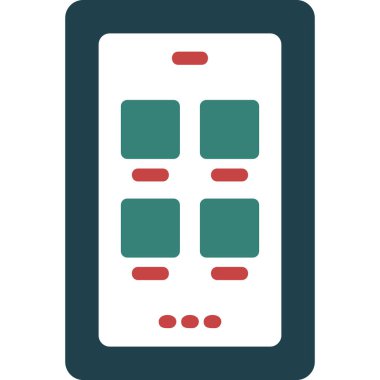 vektör taşınabilir düz simge