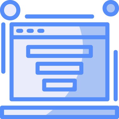 Ağ simgesi. Basit resimleme