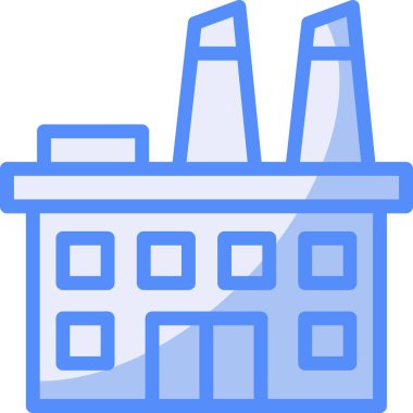 bina binası simgesi - ana hatlar biçiminde