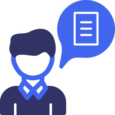 Konuş. Web simgesi basit illüstrasyon