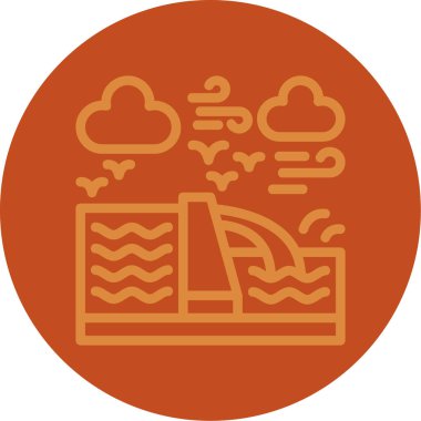 Bulut simgesi vektör illüstrasyonu