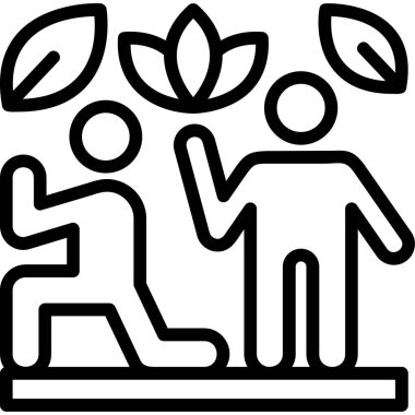 Taslak simgesindeki insanların vektör illüstrasyonu