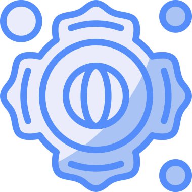 Bir Noel ağacının mavi ve beyaz arkaplanının vektör çizimi