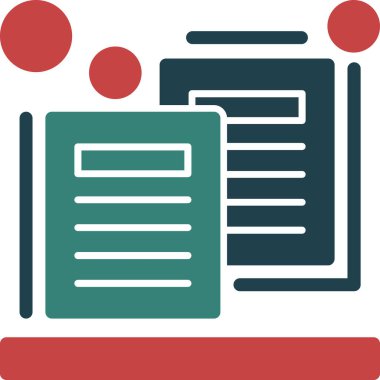 belge simgesi, vektör çizimi