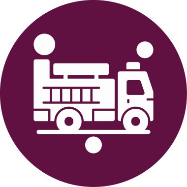 kamyon modern simge vektör illüstrasyonu