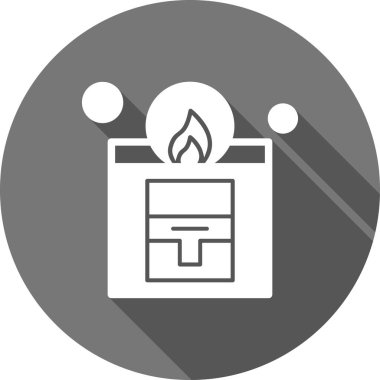 Kamp simgesinin vektör illüstrasyonu