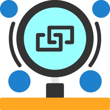 Analiz iş grafiği simgesi - taslak biçimi