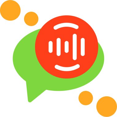 Sohbet iletisi simgesi. vektör çizim