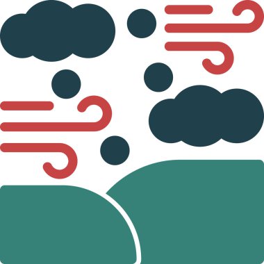 Bulut simgesi vektör illüstrasyonu