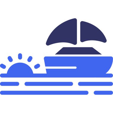 Gemi. Web simgesi basit tasarım