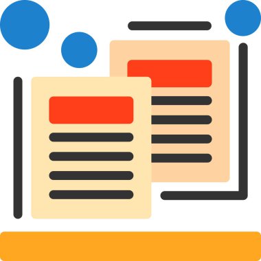 belge dosya simgesi düz biçimli