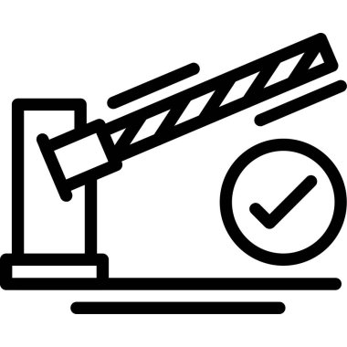 İnşaat sektörü ikonu. Web için yapı vektörü simgelerinin özet çizimi