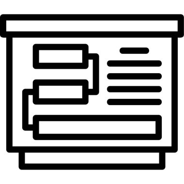 kağıt belge simgesi ana hatlı vektör. Kağıt belge. kağıt belge